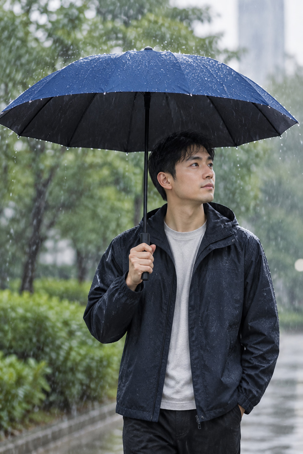 Parapluie grande taille manuel