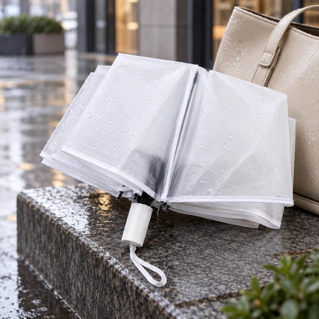 Parapluie transparent pliable
