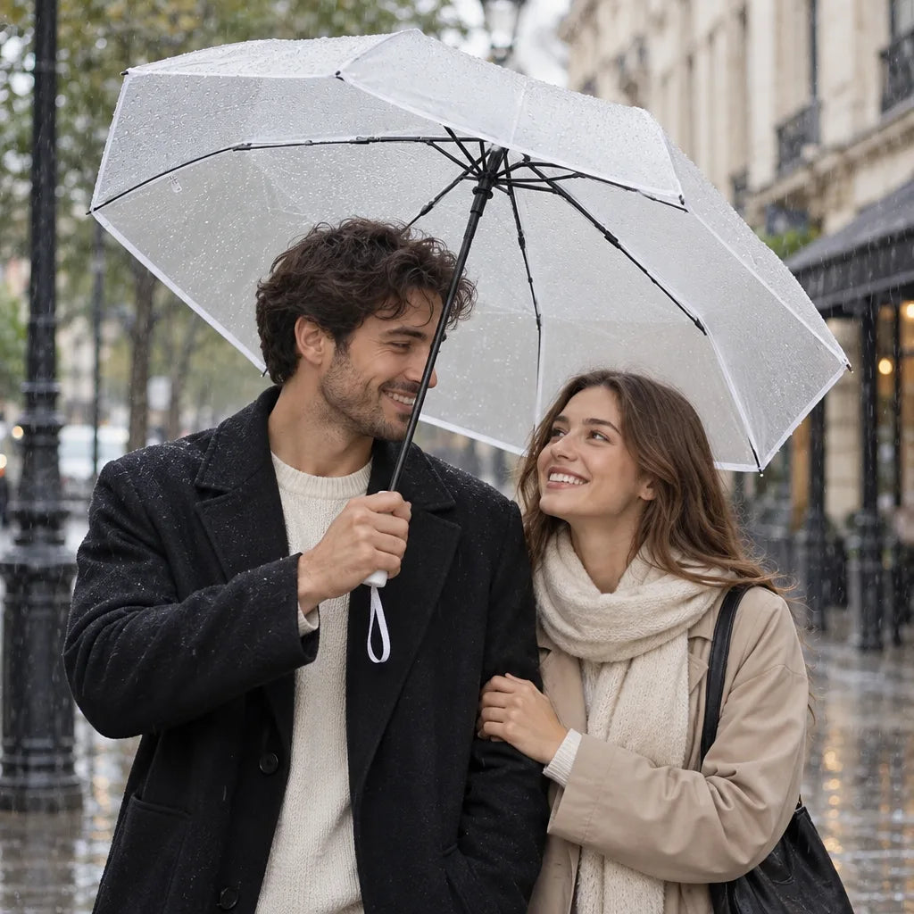 Parapluie transparent pliable