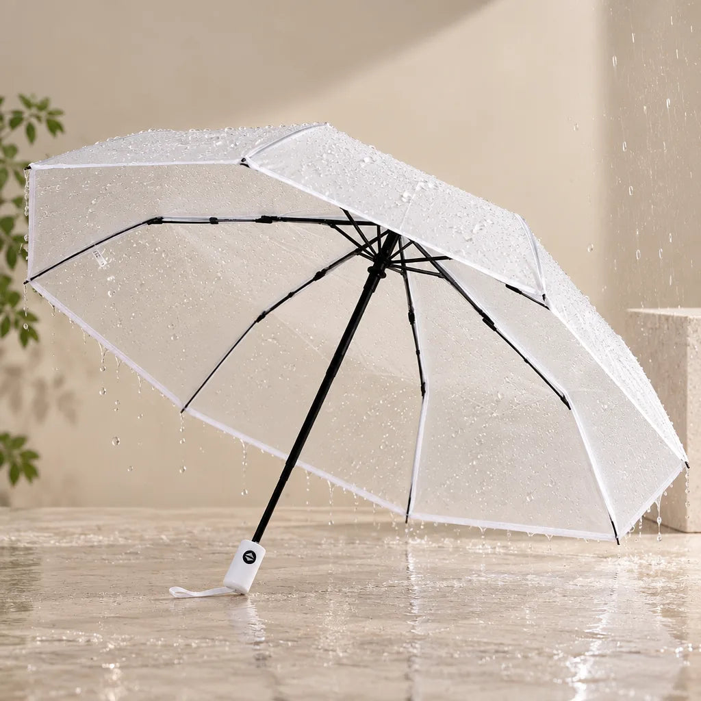 Parapluie transparent pliable