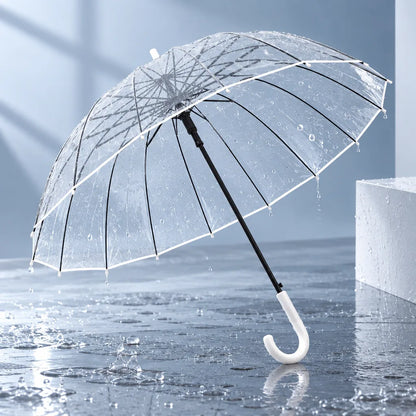 Parapluie transparent coupe vent